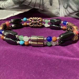 Multicolor Beaded Magnetic Bracelet
